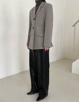 TAILORED WOOL BLAZER SOFT GREY