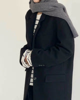 ARWYN WOOL CASHMERE COAT BLACK