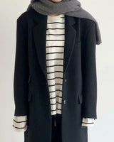 ARWYN WOOL CASHMERE COAT BLACK