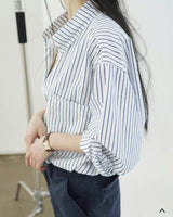 Rumpled Stripe Shirt