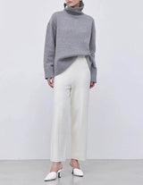 KASIA HIGH NECK KNIT SOFT GREY