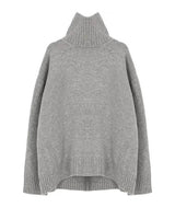 KASIA HIGH NECK KNIT SOFT GREY