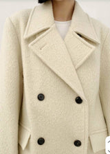 MARTIN ALPACA COAT IVORY