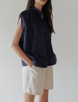 MANDARIN SLEEVELESS TOP