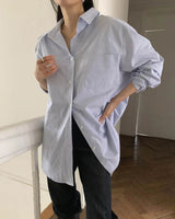 CLASSIC RELAXED PINSTRIPE SHIRT