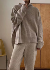 ARLES SIDE CUT TURTLENECK BEIGE