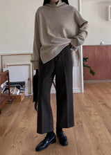 ARLES SIDE CUT TURTLENECK BEIGE
