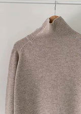 ARLES SIDE CUT TURTLENECK BEIGE