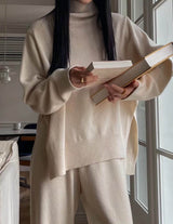 ARLES SIDE CUT TURTLENECK IVORY