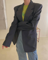 MIRO BLAZER Charcoal Navy