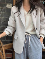 sanna ny unstructured wool jacket
