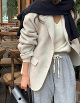 UNSTRUCTURED WOOL JACKET