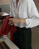 SOFT GREY STRIPE SHIRT