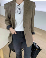 SANNA NY ELMS CHECK BLAZER