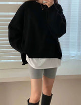 sanna ny rami slouchy crew black