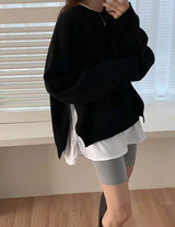 RAMI SLOUCHY CREW BLACK