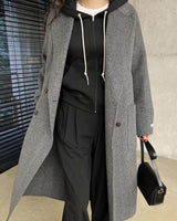 DUBLIN WOOL OVERCOAT CHARCOAL