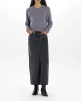 RIE LONG DENIM SKIRT