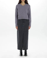 RIE LONG DENIM SKIRT
