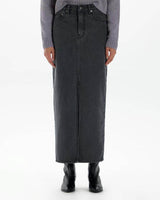 RIE LONG DENIM SKIRT
