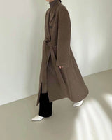 CINTA WOOL COAT SOFT BROWN