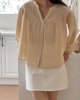 Melody Shirt Soft Yellow Sanna NY