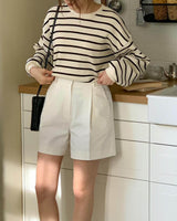 SANNA NY STRIPE LONG SLEEVE TOP