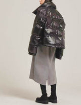 GLOSSY DOWN PUFFER BLACK