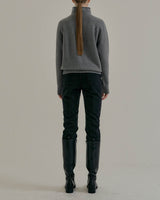DILA SOFT WOOL MOCK TURTLENECK GREY