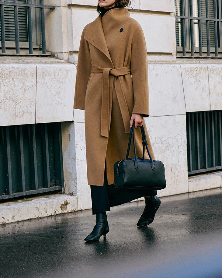 CHIARA WOOL CASHMERE OVERCOAT CAMEL