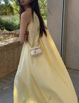 SWING HALTER DRESS YELLOW