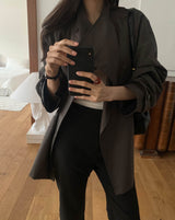 MARNIE HALF TRENCH CHARCOAL BROWN