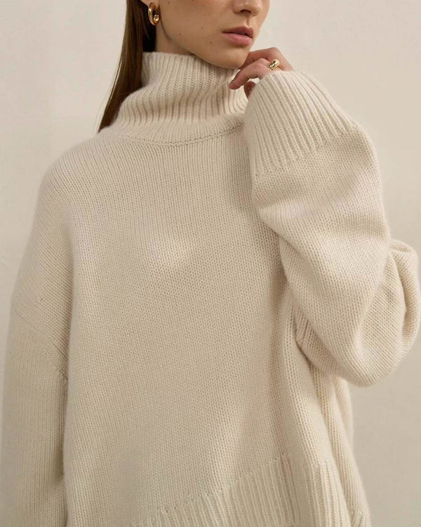 PERRIE CASHMERE OVERSIZED TURTLENECK