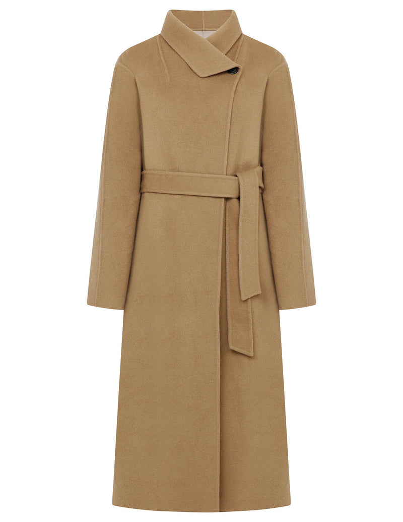 CHIARA WOOL CASHMERE OVERCOAT CAMEL