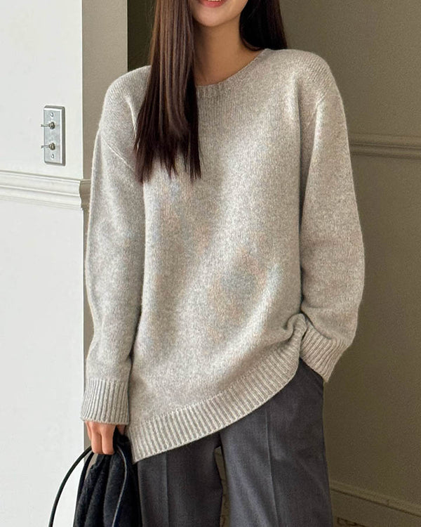 Sanna NY Asymmetric Crew Grey 