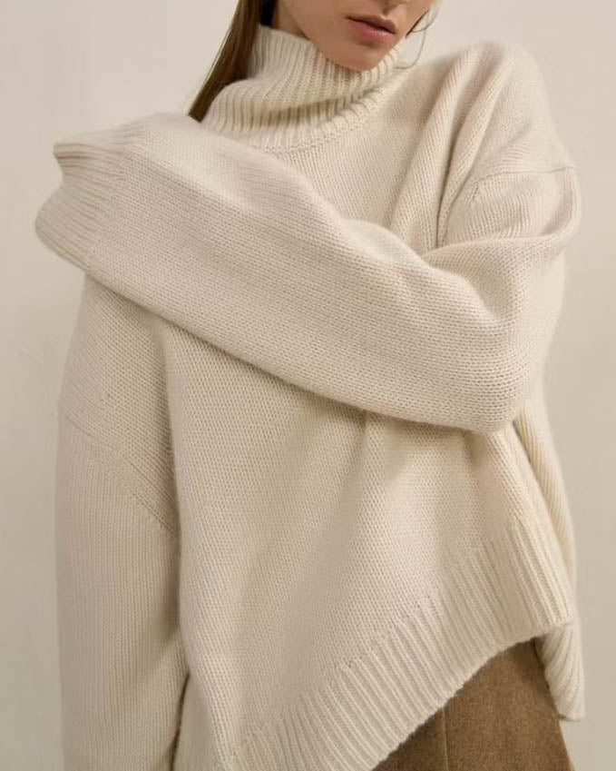 PERRIE CASHMERE OVERSIZED TURTLENECK