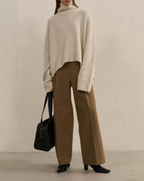 PERRIE CASHMERE OVERSIZED TURTLENECK