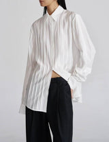 TAILORED PLEATED SHIRT