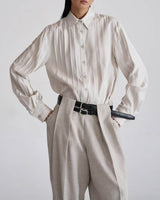 TAILORED PLEATED SHIRT