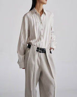 TAILORED PLEATED SHIRT
