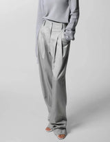 TAMSIN PLEATED TROUSERS SOFT GREY