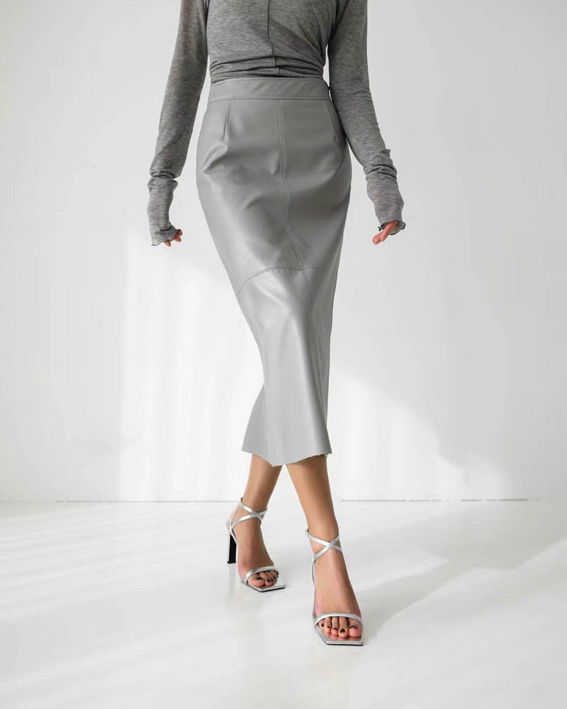 Midi Skirt Grey Pencil Skirt 3d Dark Grey Midi Skirt, Knee Length Pencil Skirt XS-3X Midi Skirt Grey Pencil Skirt 3d Dark Grey Midi Skirt, Knee Length Pencil Skirt XS-3X