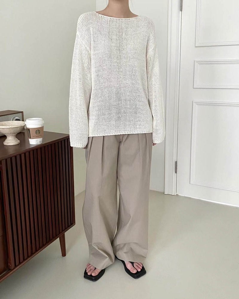 SLOUCHY BOAT NECK