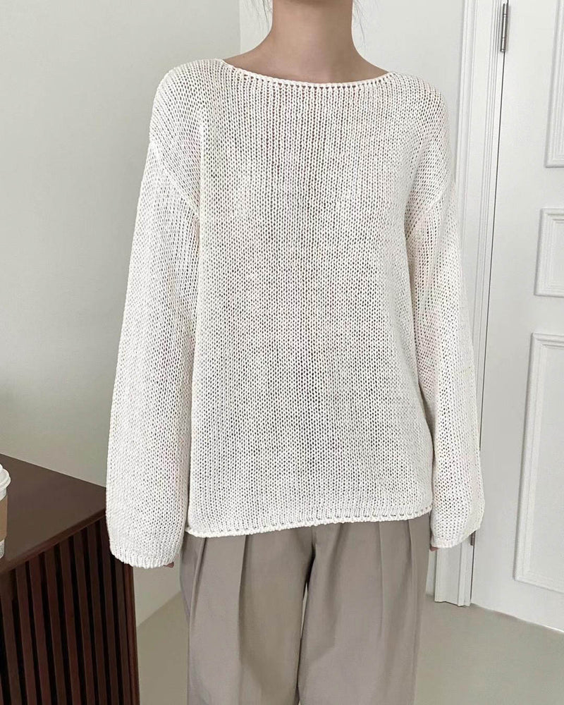 SLOUCHY BOAT NECK