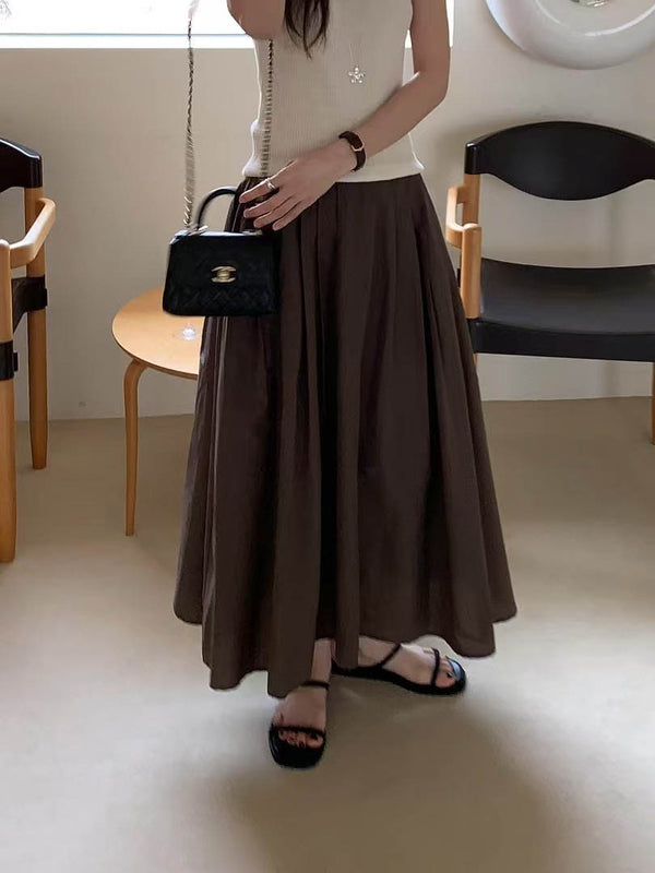 SOLA SKIRT SOFT BROWN