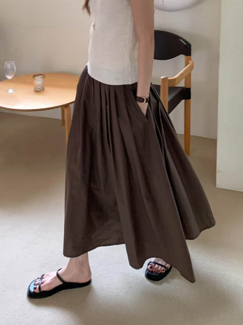 SOLA SKIRT SOFT BROWN