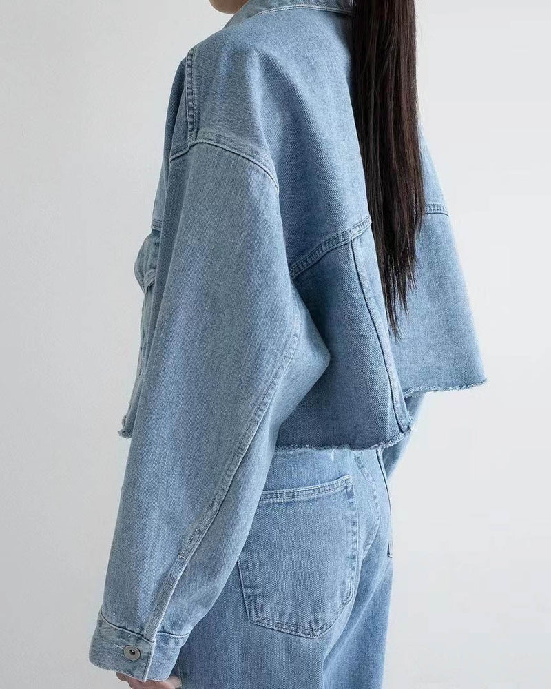 TOBI CROP DENIM JACKET