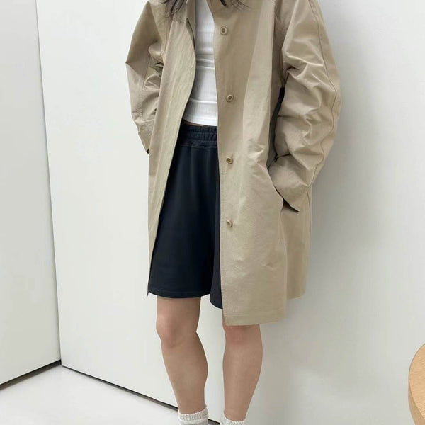 【甘い人生】SEEALL RECONSTRUCTED TRENCH Snake Cotton Trench Coat