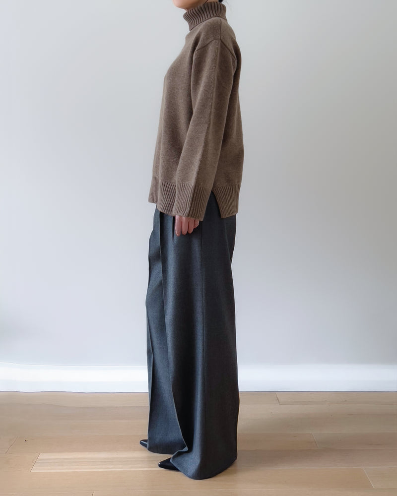 BETH CASHMERE BLEND KNIT MOCHA