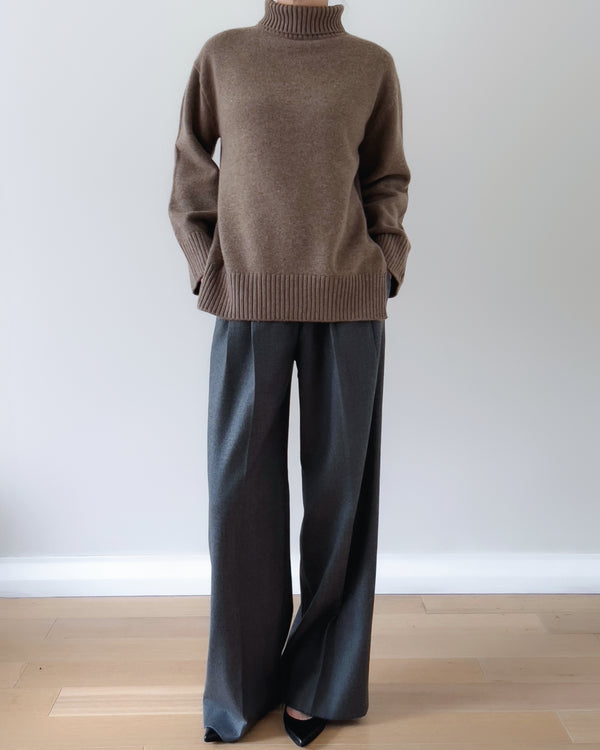 BETH CASHMERE BLEND KNIT MOCHA